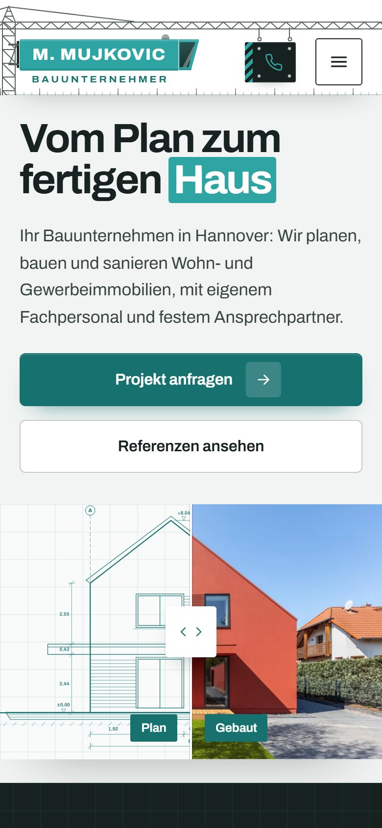 mujkovic.de auf dem Handy